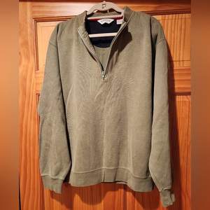 ORVIS 1/4 zip‎ pullover. Olive. Size XL